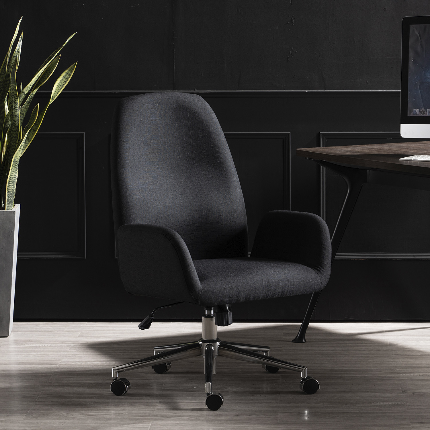 Hudson Linen Office Chair Image 1