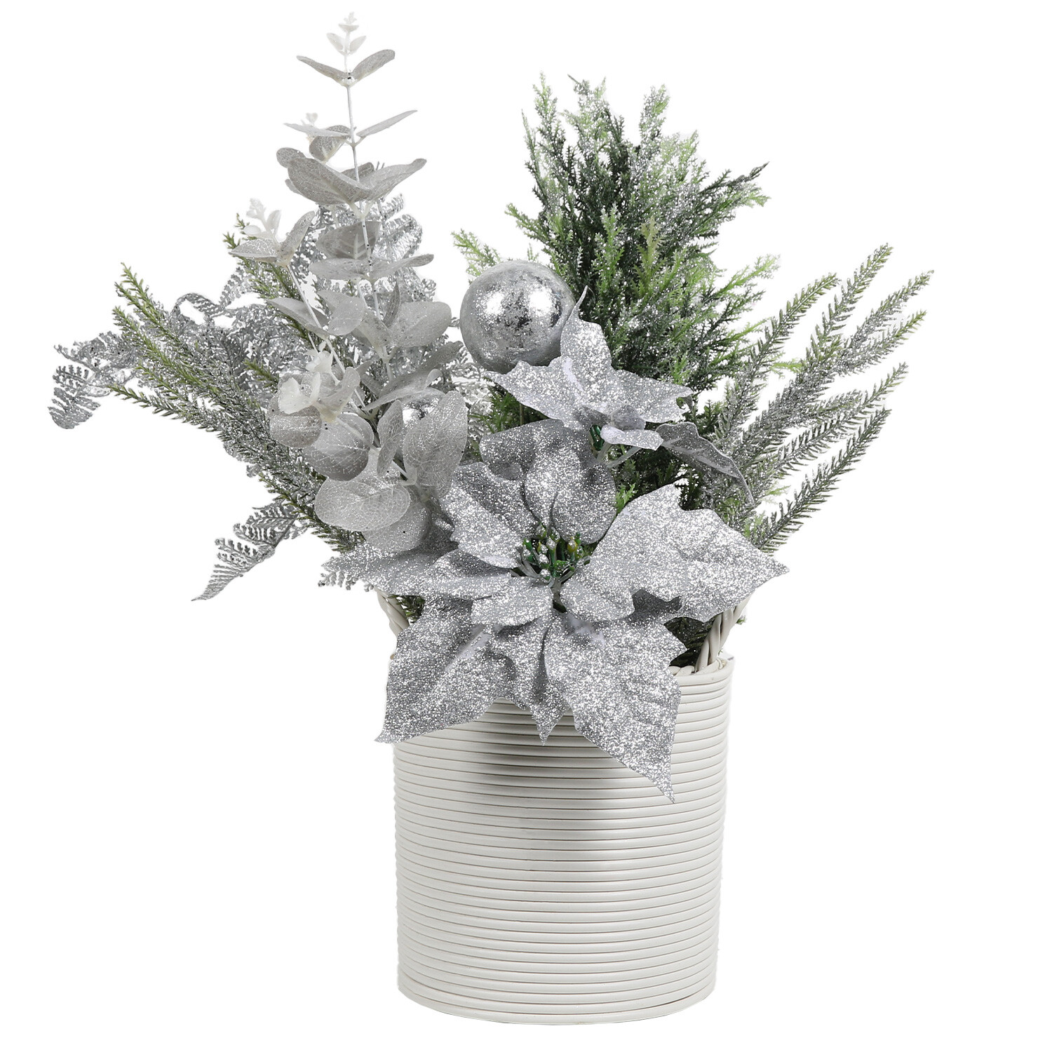 Complete Sparkle Floral Arrangement - Silver Image