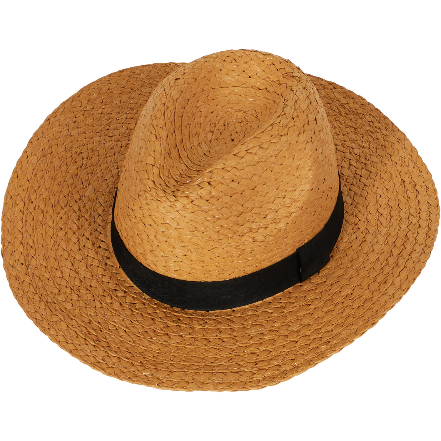 Ladies Black Band Summer Hat - Natural Image 5