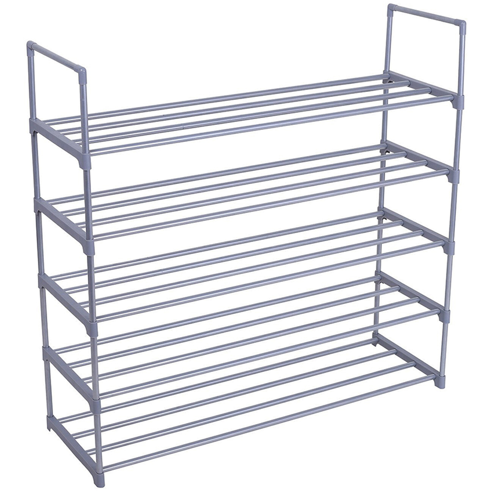 5-Tier Shoe Rack - Grey Image 1