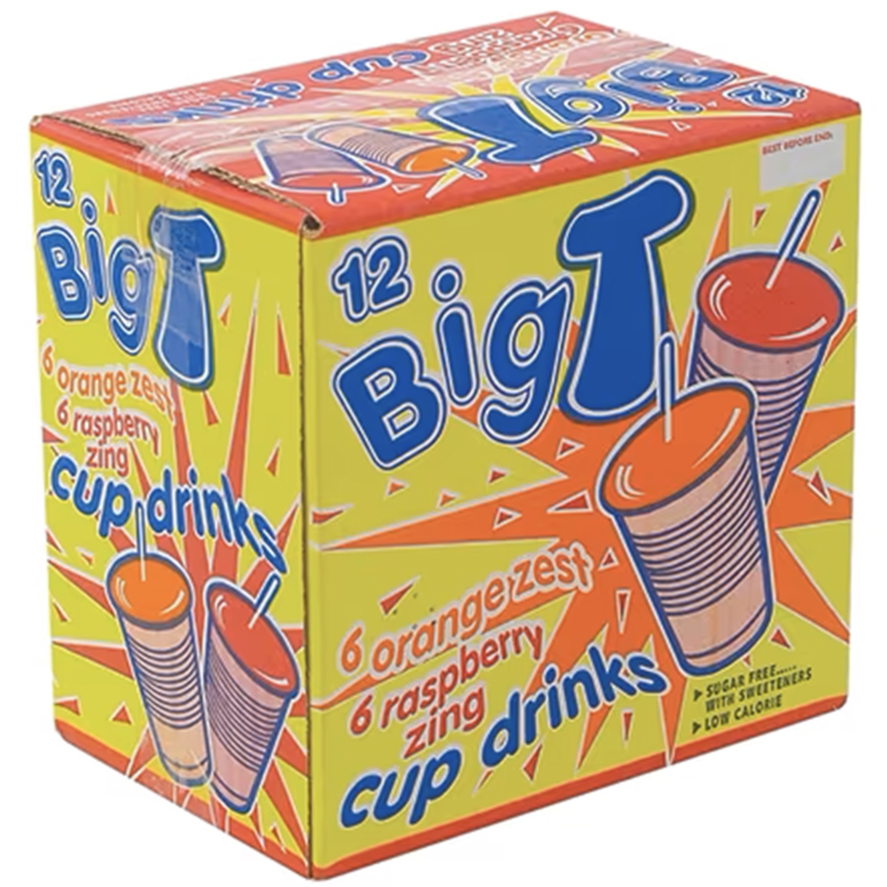 Big Time Orange and Raspberry Cup Drinks 2.4L Image