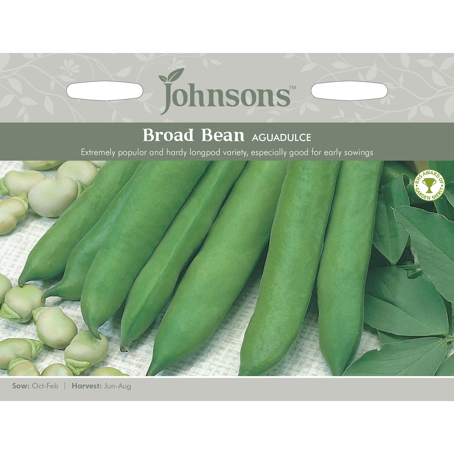 Johnsons Aguadulce Broad Bean Seeds Image 2