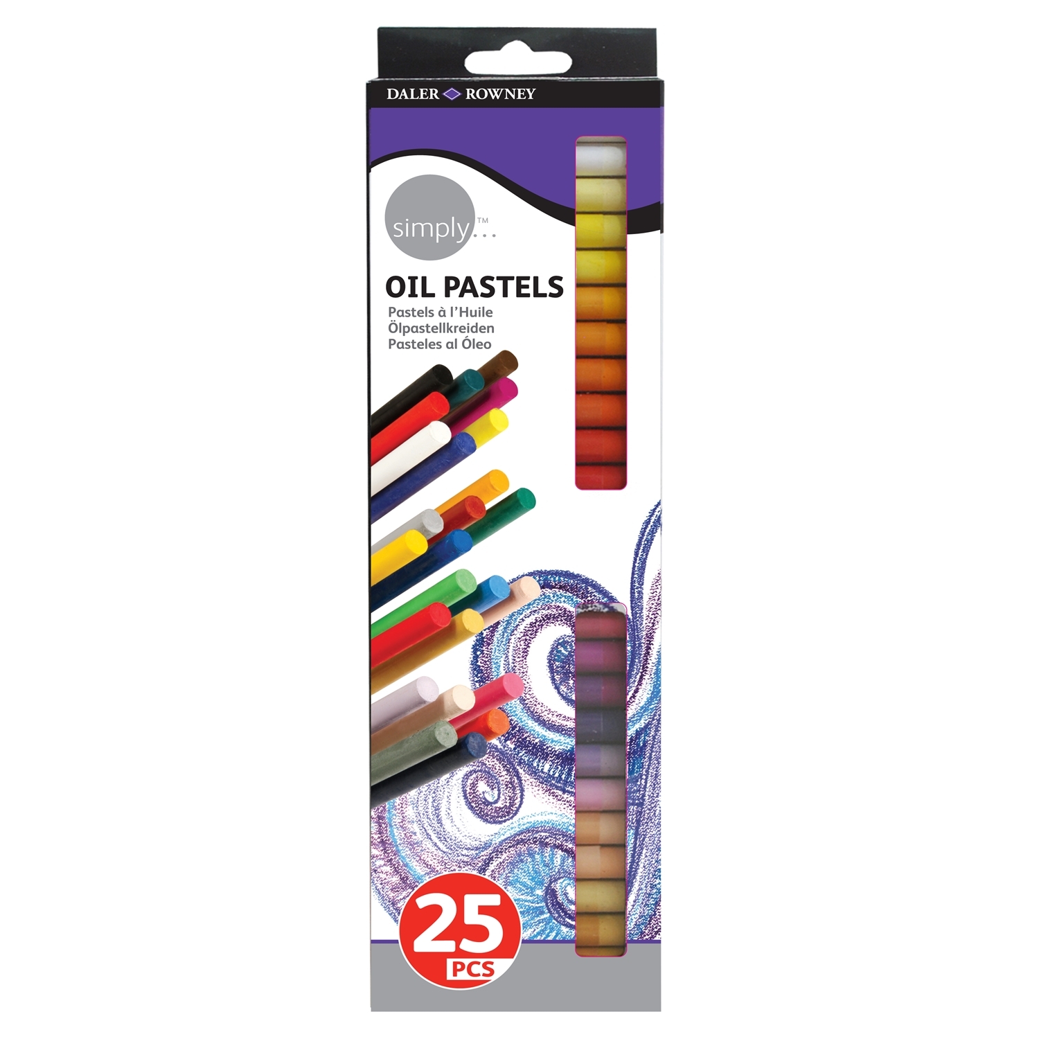 Pack of 25 Daler-Rowney Simply Oil Pastels Image