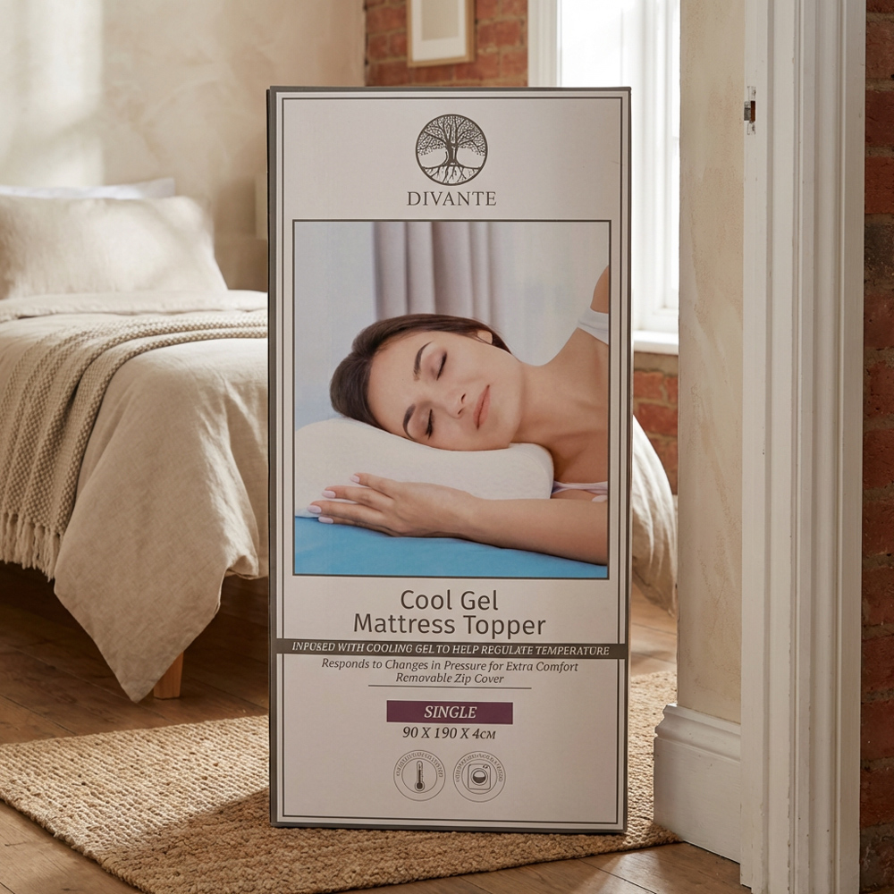 Divante Single Cool Gel Mattress Topper Image 4