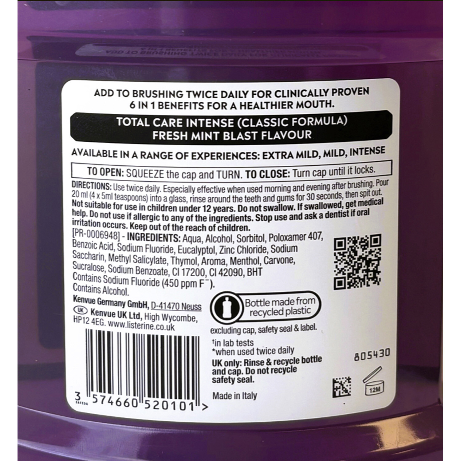 Listerine 6 in 1 Total Care Mouthwash Image 3