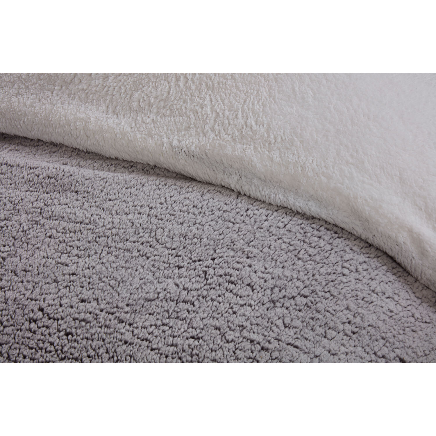 Jasper Marl King Size Grey Fleece Duvet Set Image 4