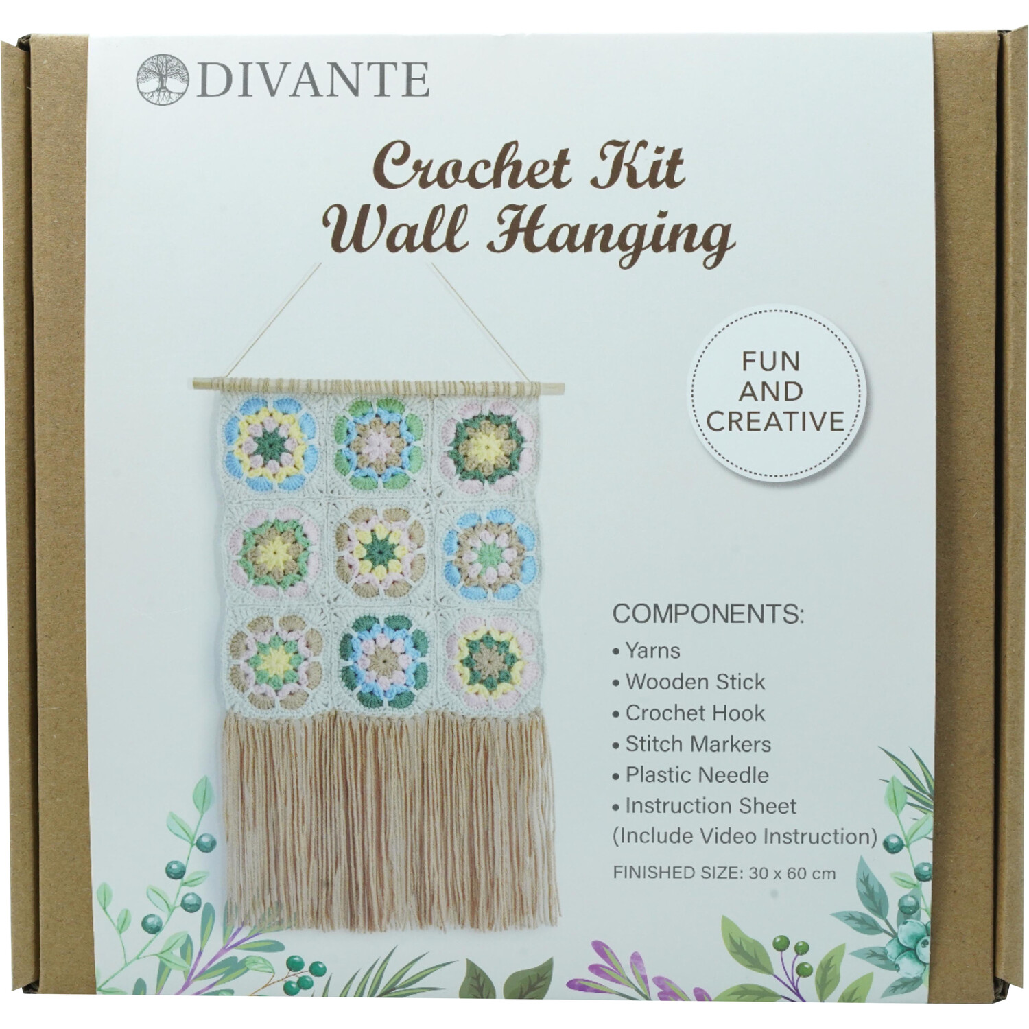 Wall Hanging Crochet Kit White Image 1