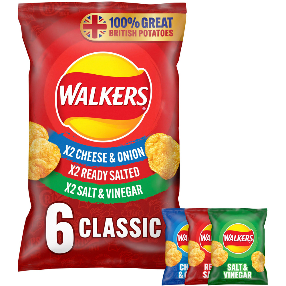 Walkers Variety Multipack Crisps 6 Pack Image