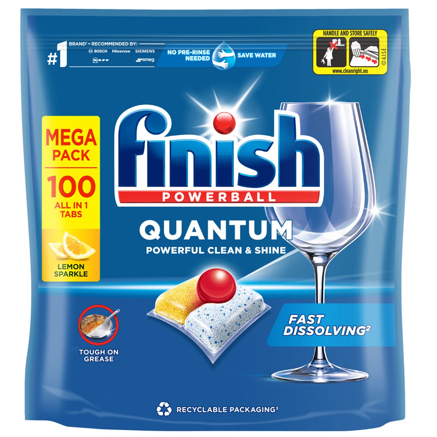 Finish Quantum All in One Dishwasher Tablets - 100 Image