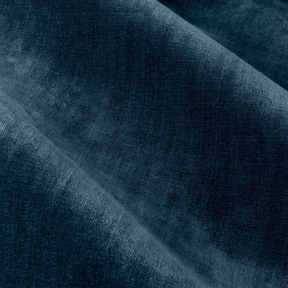 Yard Navy Heavy Chenille Velvet Eyelet Curtain 229 x 137cm Image 5