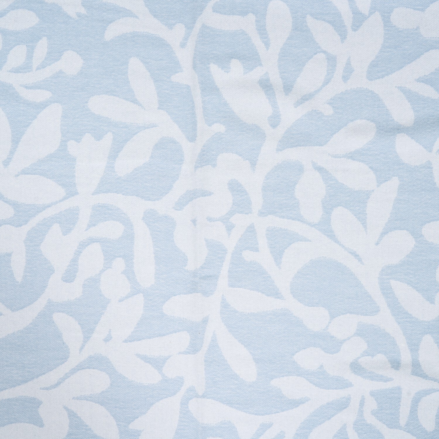 Aria Jacquard Foliage Throw Blue Image 5