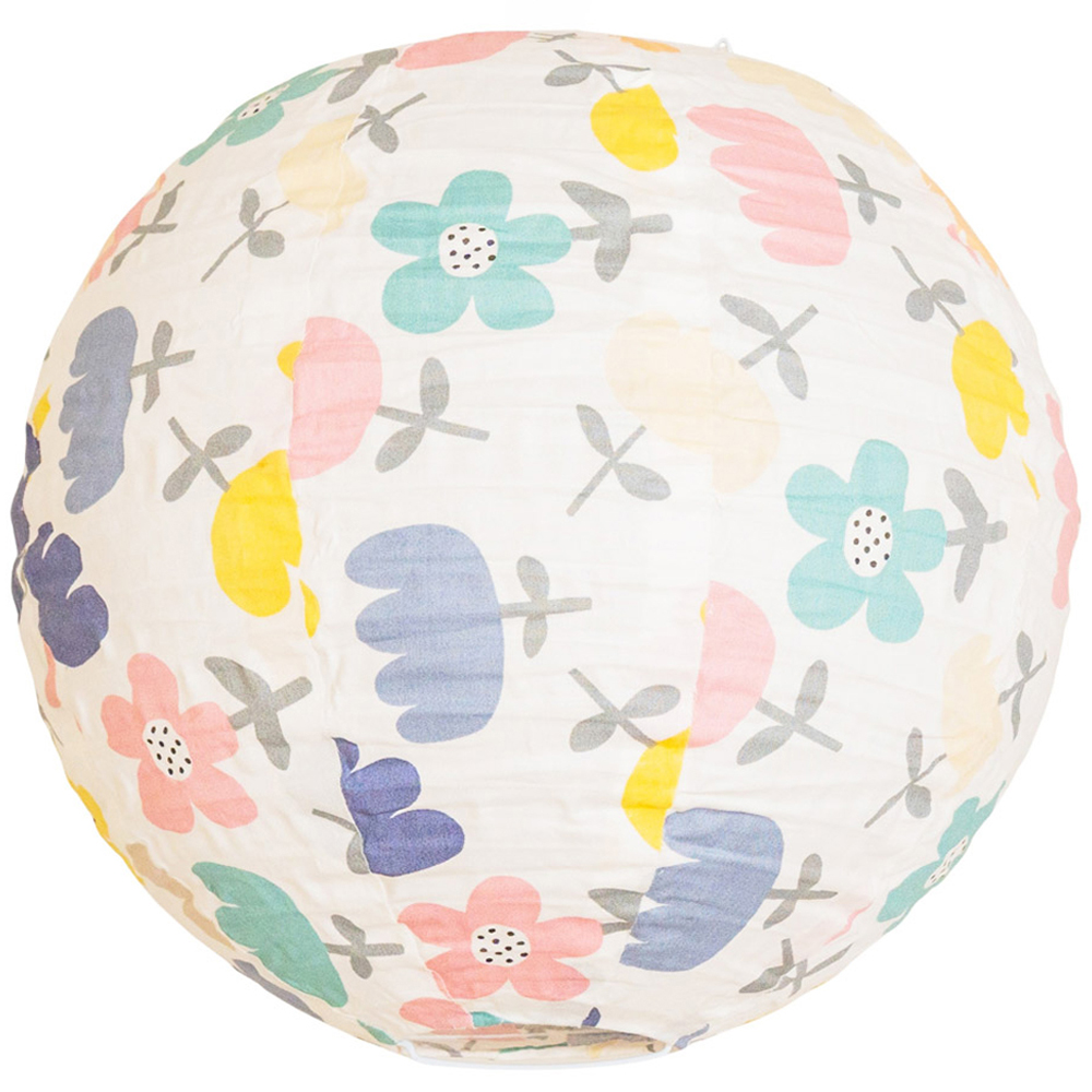 ValueLights Annie Natural Floral Globe Ball Ceiling Lamp Shade Image 1