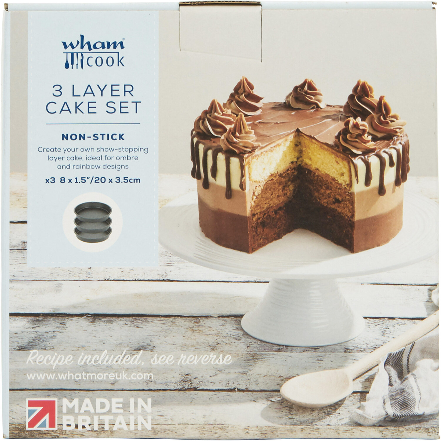 3-Layer Cake Set - Grey Image 1