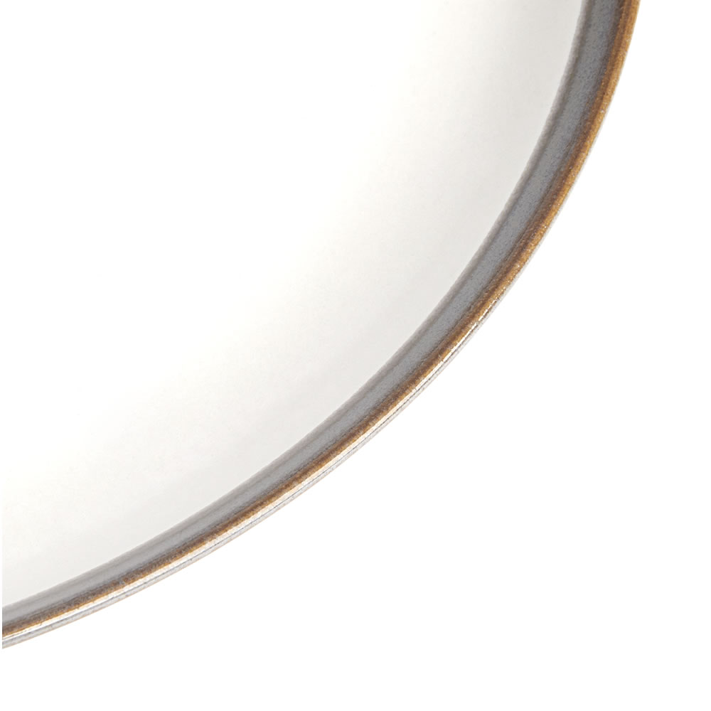 Wilko 27cm Cool Grey Reactive Glazed Dinner Plate Image 2