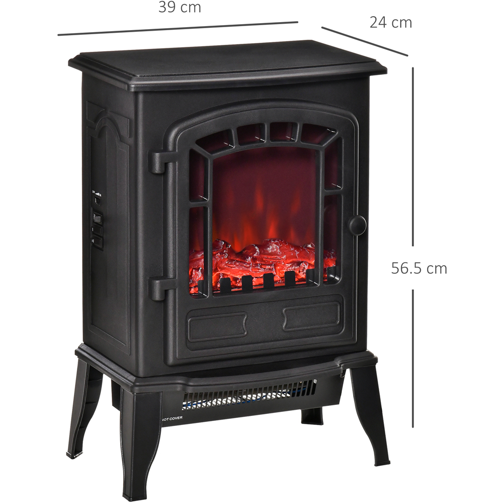 HOMCOM Ava Flame Effect Electric Fireplace Heater Image 10