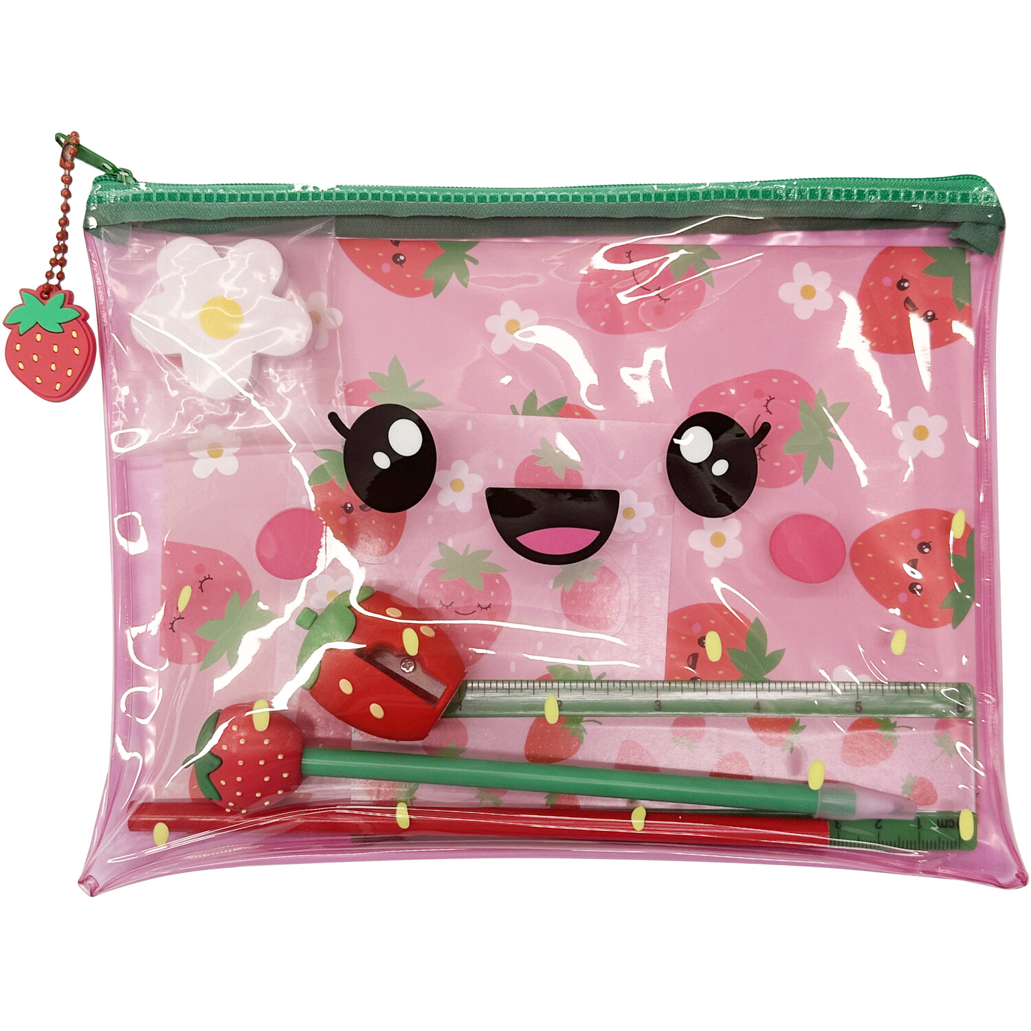 Strawberry Stationery Set - Multicolour Image 1