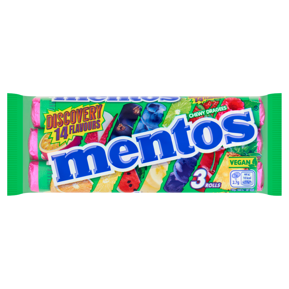 Mentos Chewy Dragees 3 x 37.5g Image