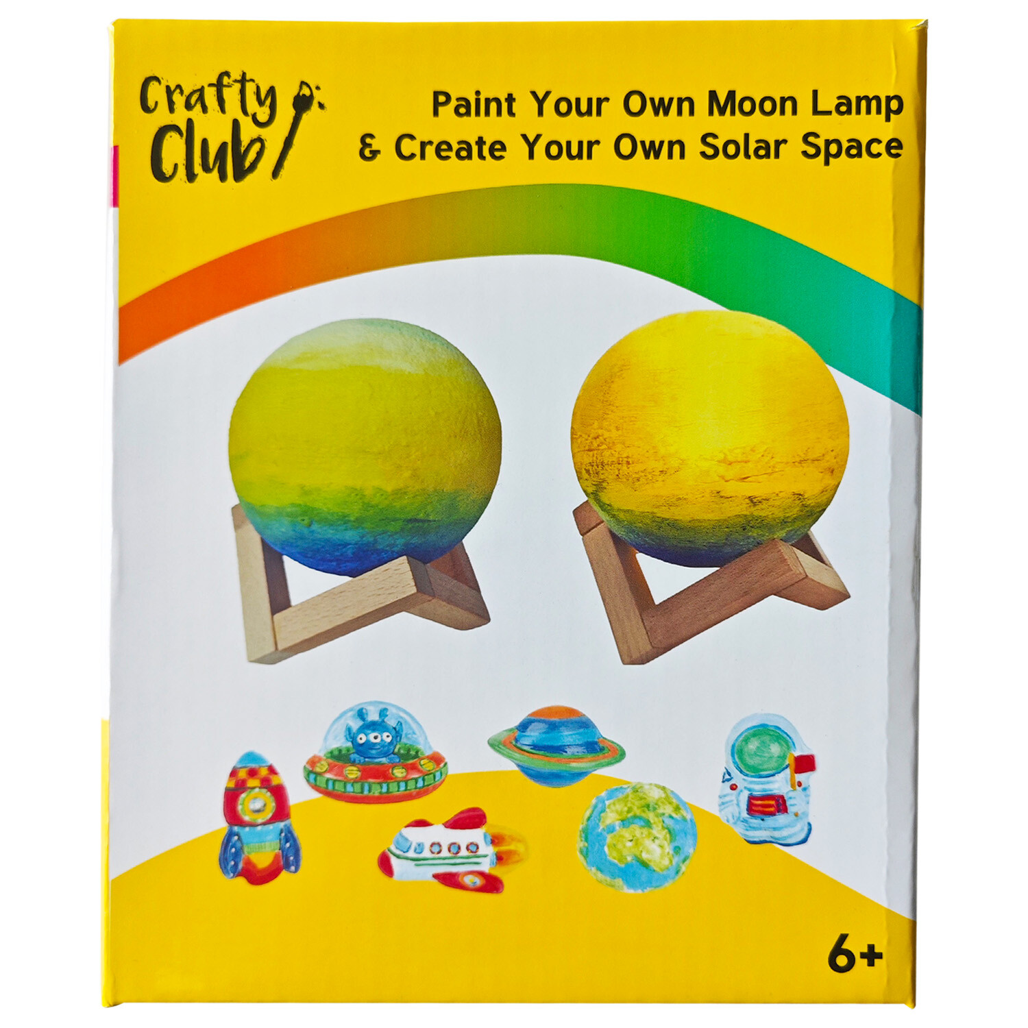Paint Your Own Moon Lamp and Colour Your Own Solar Space - White Image 1