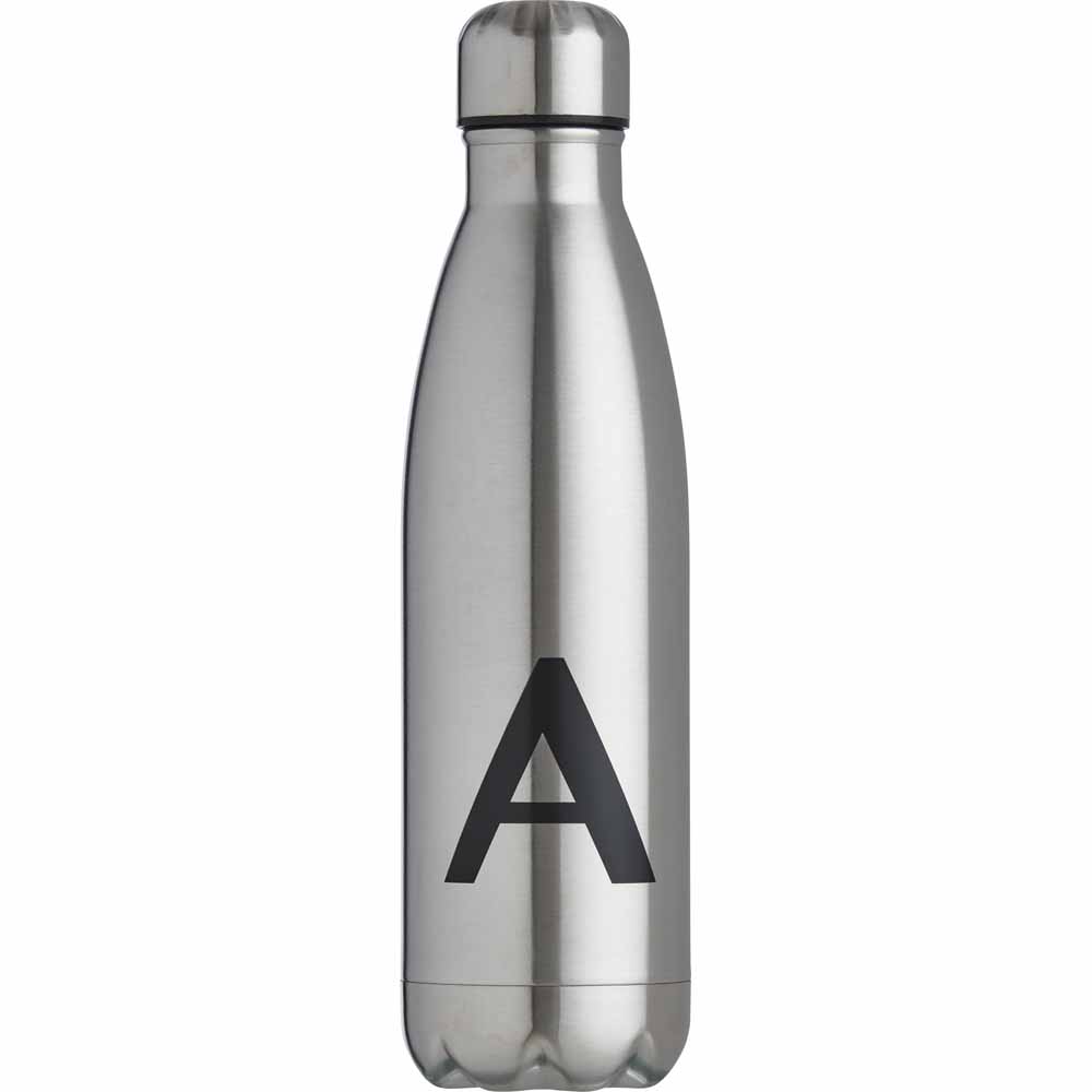 Wilko Alphabet Double Wall Bottle-A Image 1