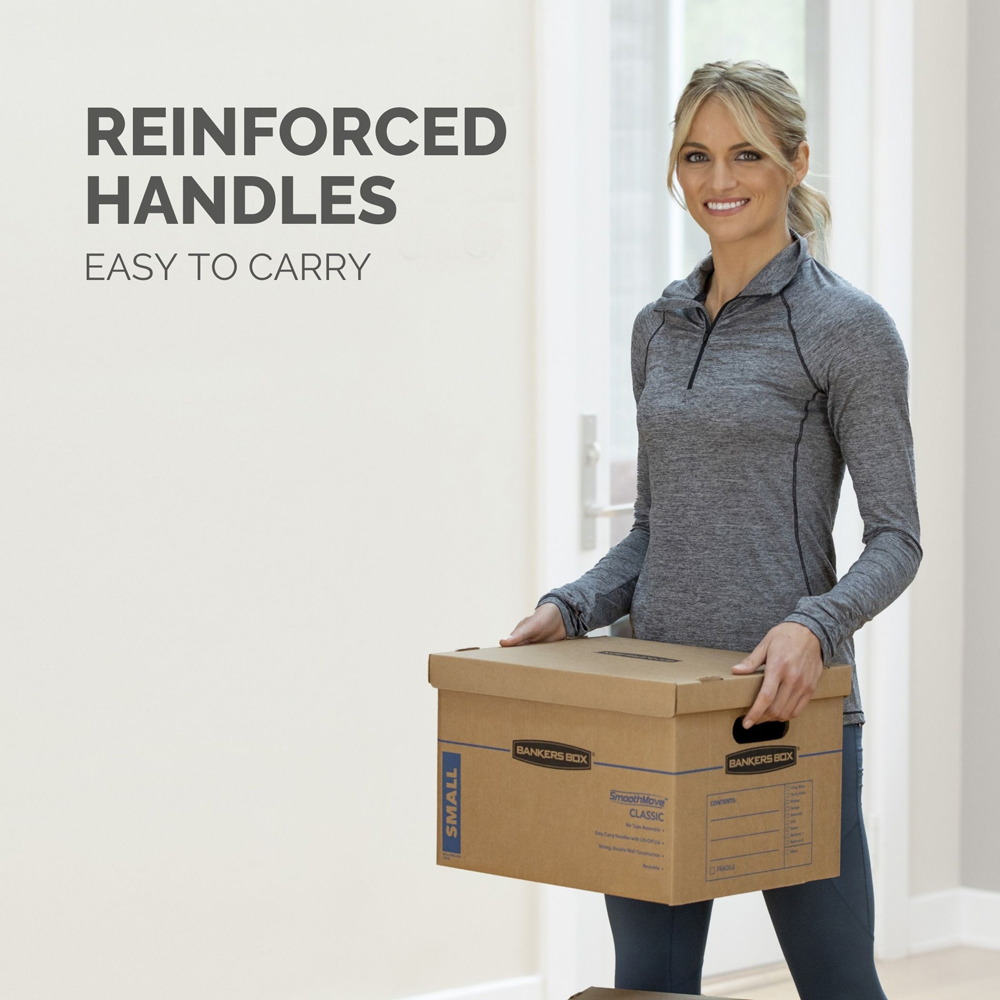 Fellowes SmoothMove 32L Classic Cardboard Box 10 Pack Image 2