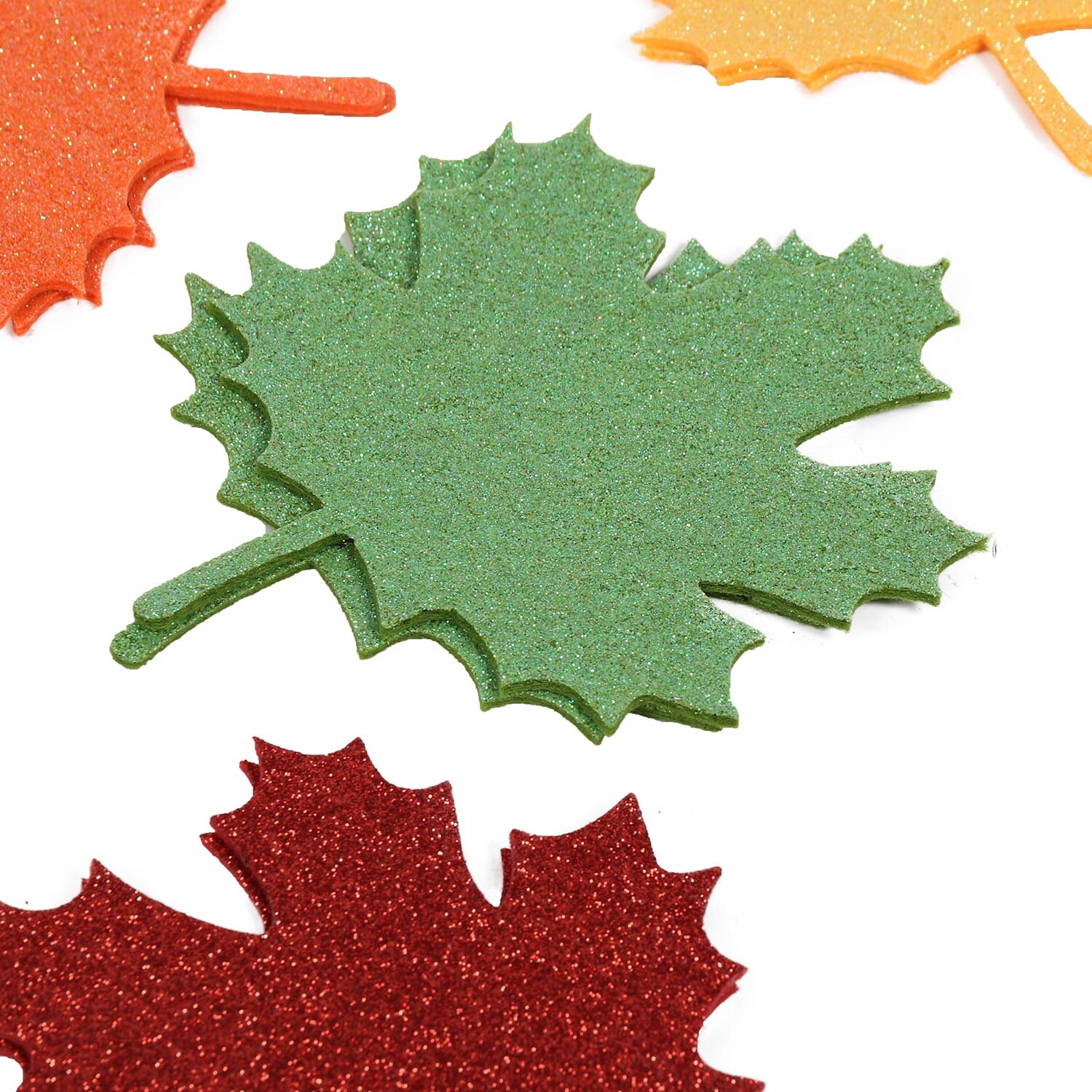 Single The Fall Collection Autumn Glitter Felt Shapes in Assorted styles Image 8