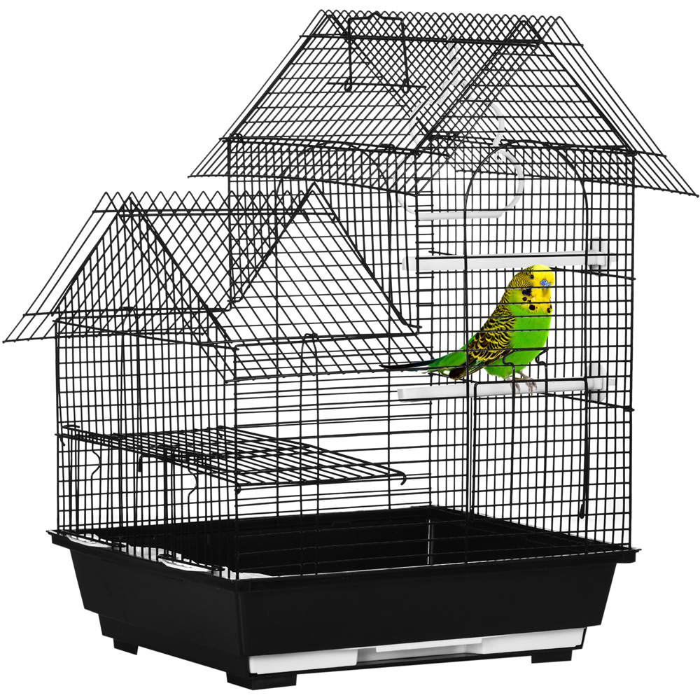 PawHut Black Bird Cage Image 1