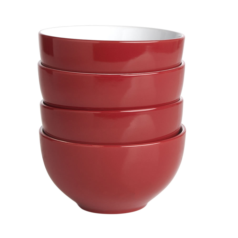 Wilko Colour Play 12 piece Red Dinner Set Image 4