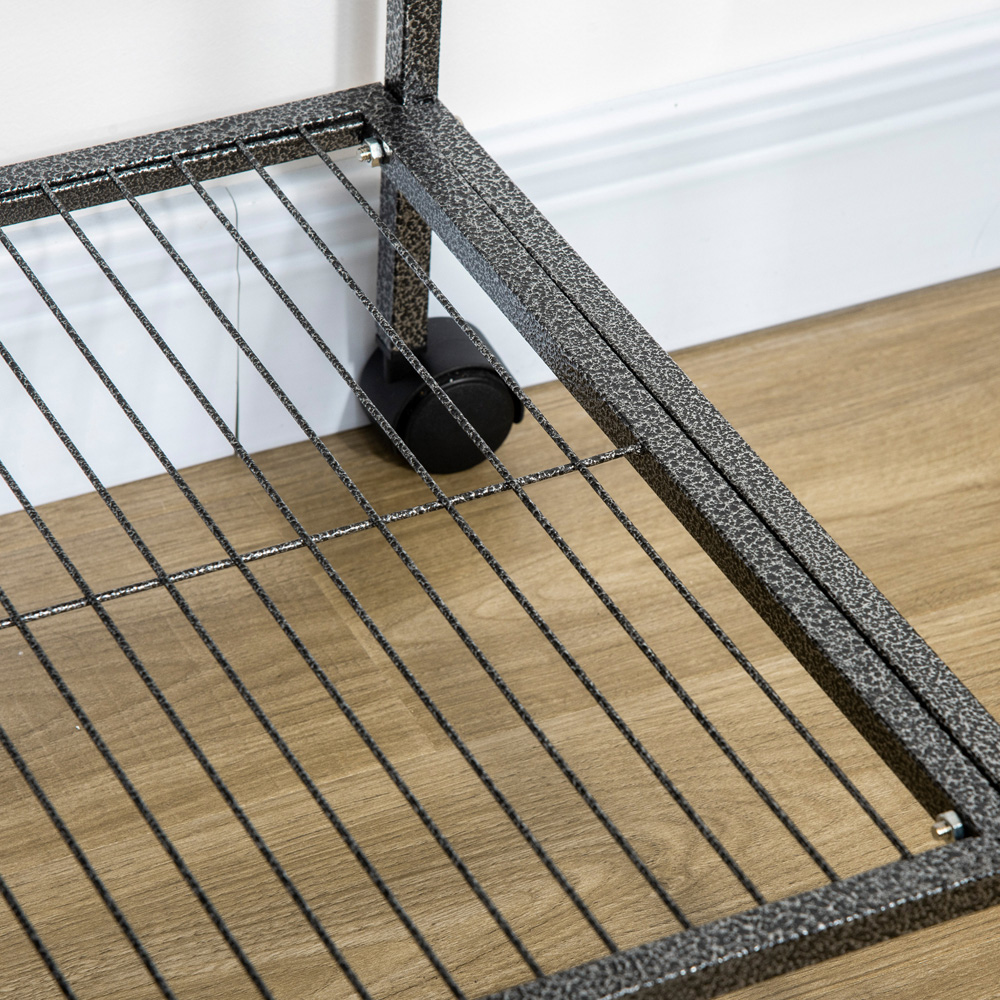 PawHut Black Wide Bird Cage with Stand Image 7