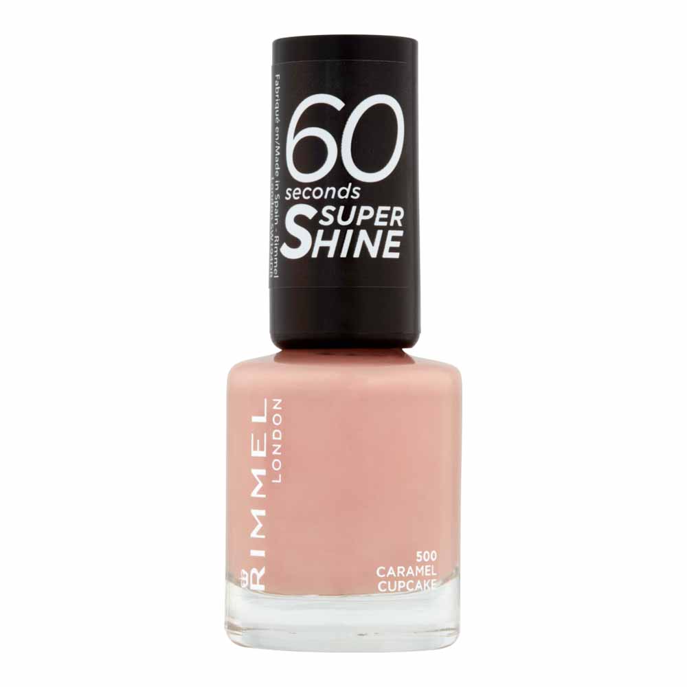 Rimmel 60 Seconds Super Shine Nail Polish Caramel Cupcake 500 Image 1