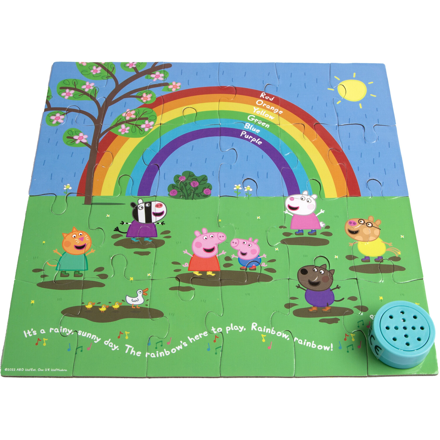 Peppa Pig Rainbow Musical Puzzle - Blue Image 4