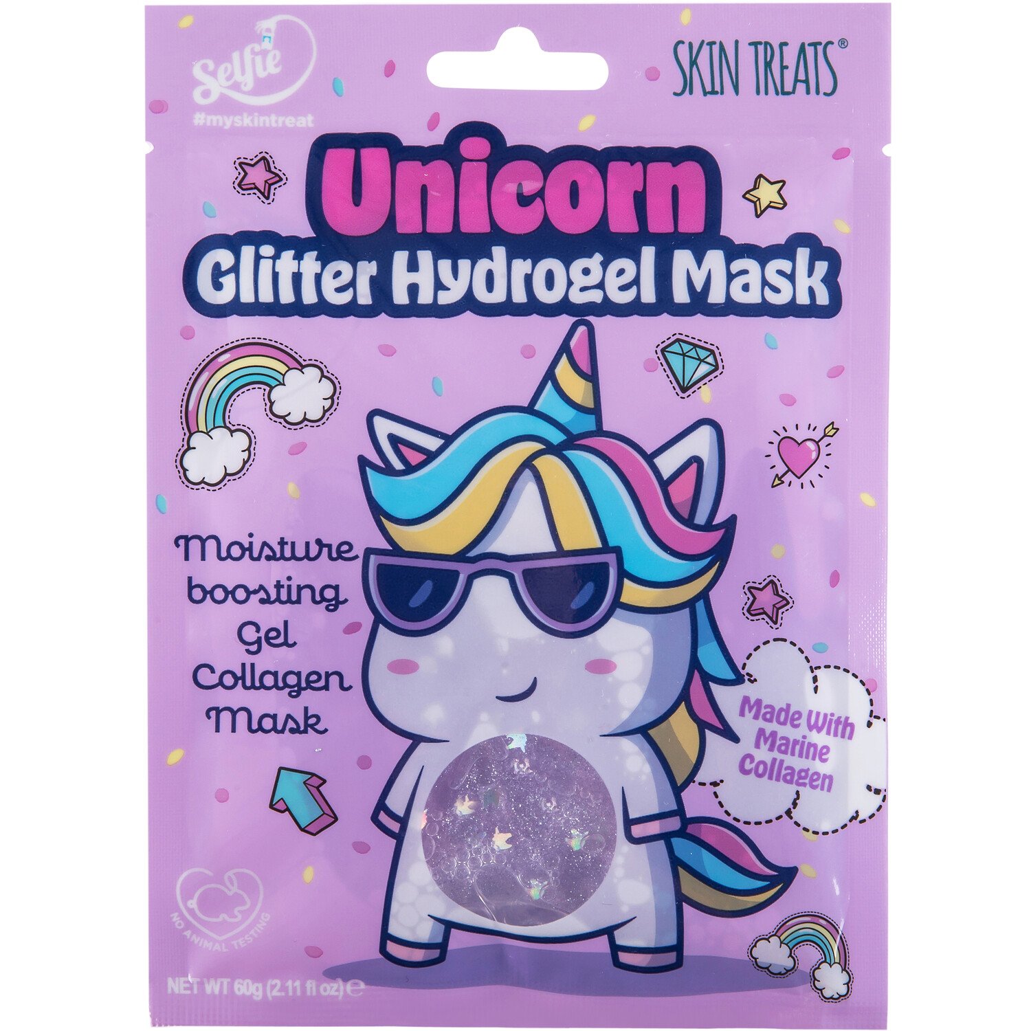 Skin Treats Unicorn Glitter Hydrogel Mask Image