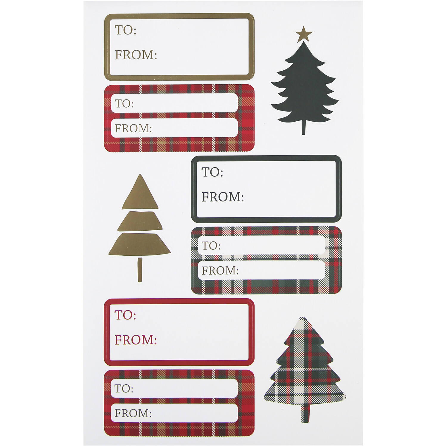 Pack of 100 Deck the Halls Sticker Book - Red Image 2