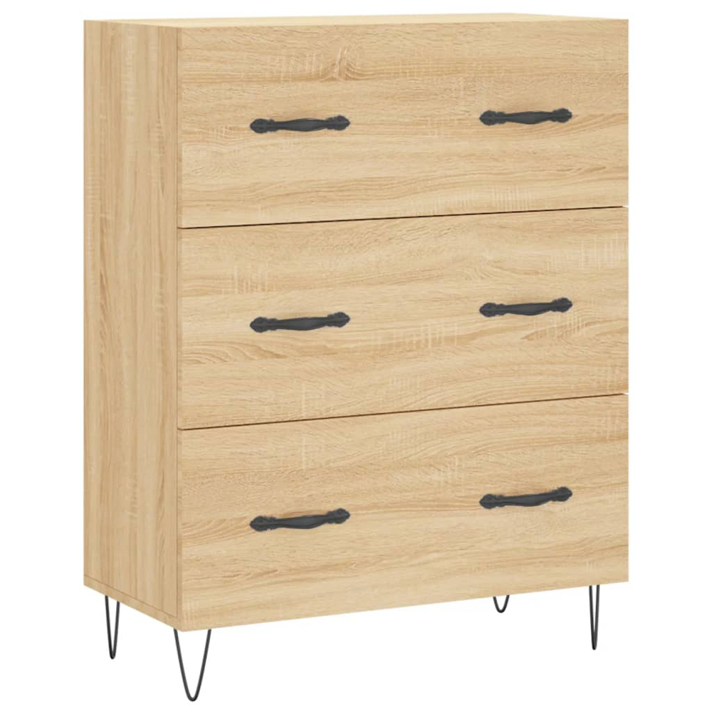 vidaXL 2 Door 3 Drawer Sonoma Oak Highboard Image 7