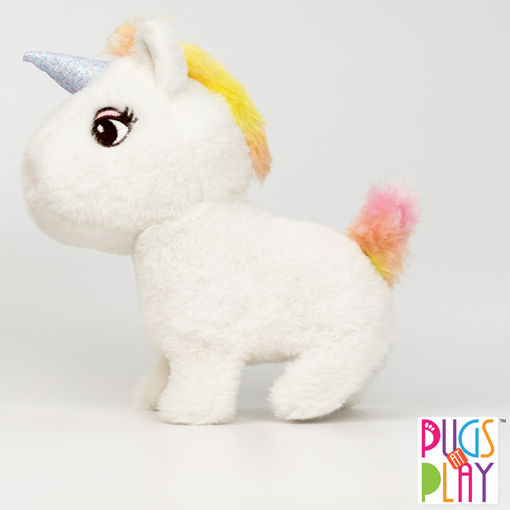 Pugs at Play Sugar Cream Interactive Walking Unicorn Plush Soft Toy Image 9