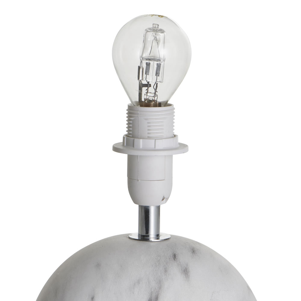 Wilko Small Marble Effect Lamp Image 4