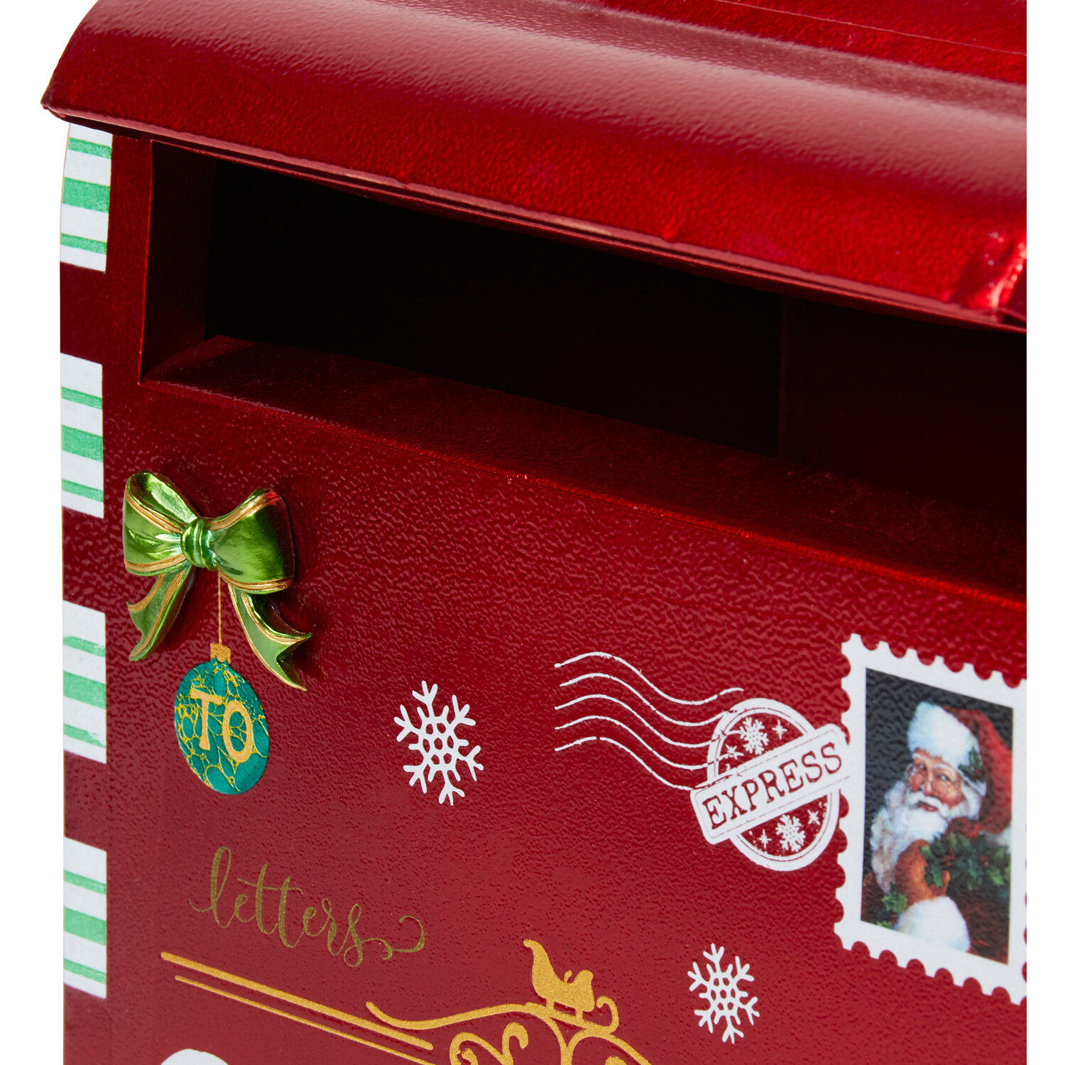 Traditional Santa Letter Box - Red Image 5