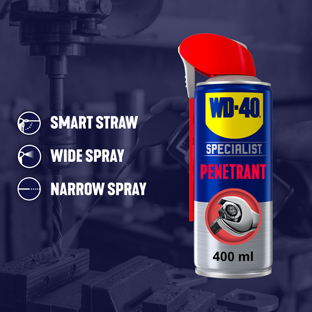 WD-40 Specialist Professional Grade Lubrication Penetrant Spray 400ml 3 Pack Image 6