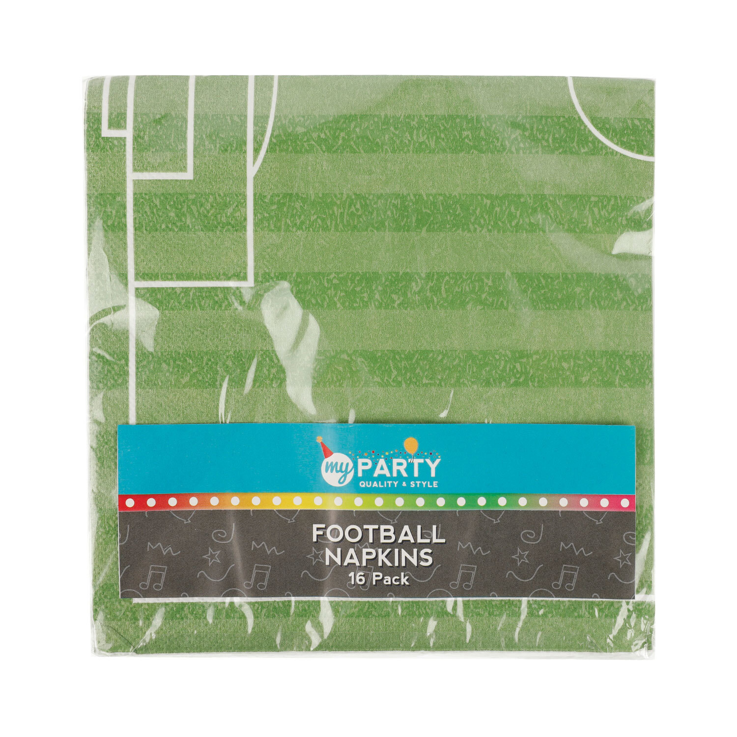 My Party Football Napkins 16 Pack Image