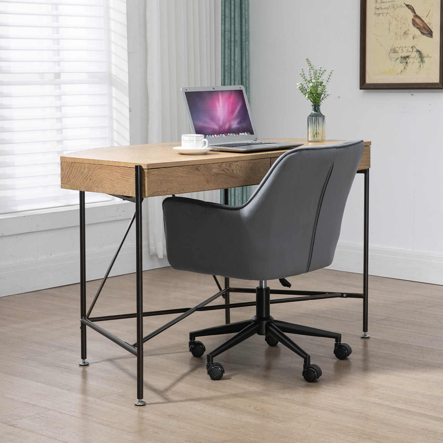 Grey Chloe Office Chair Image 5