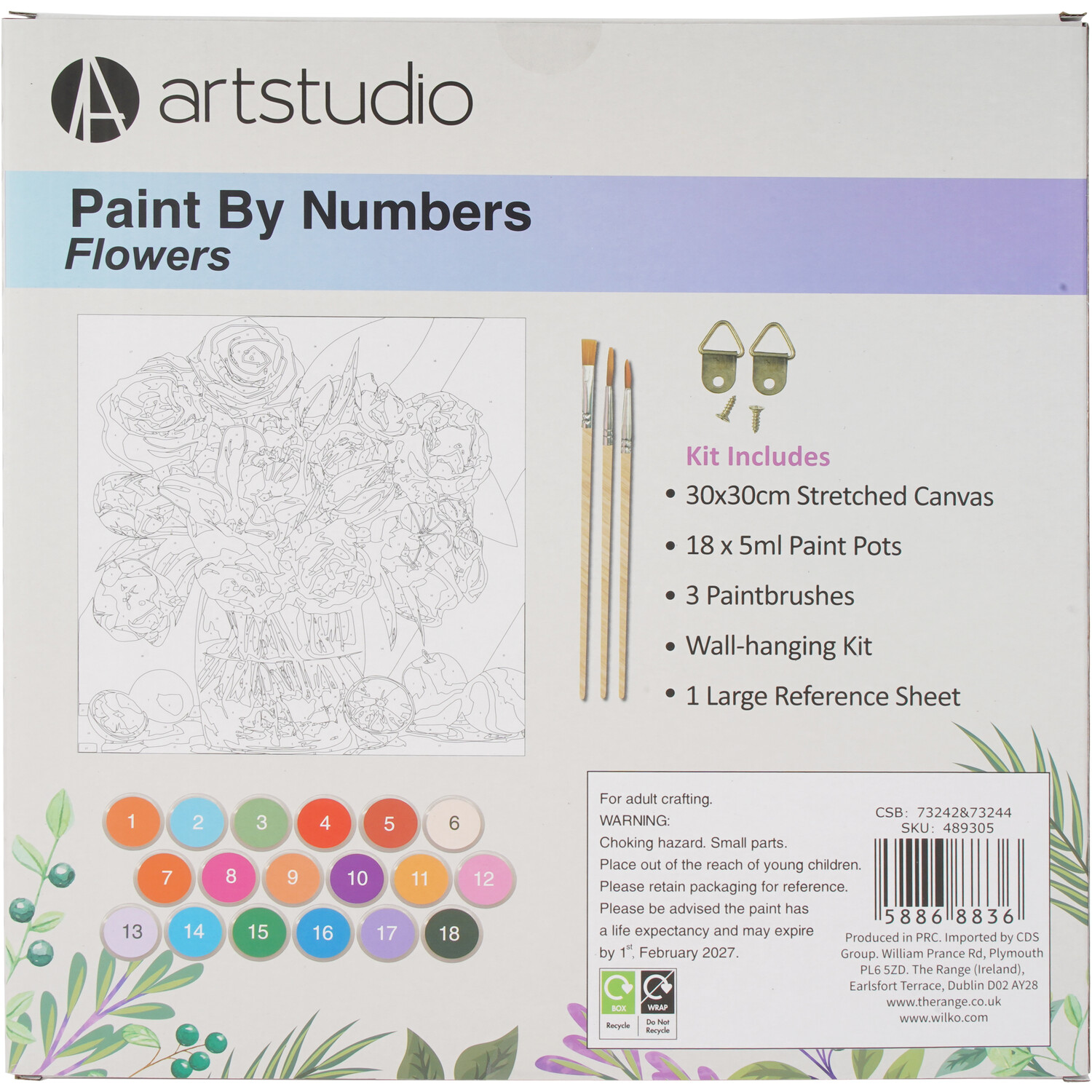 Paint By Numbers Flower or Butterfly Kit Image 7