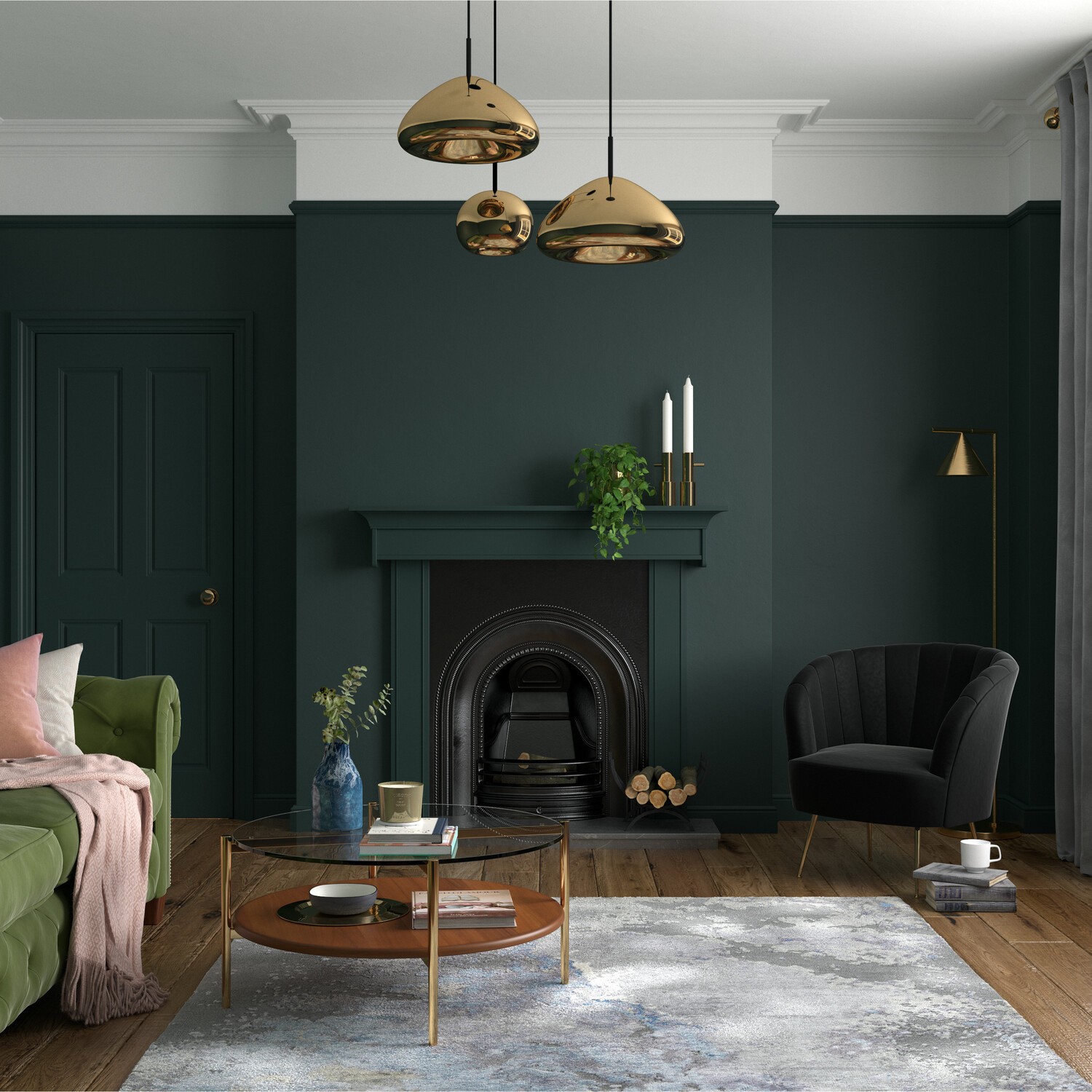 Dulux Heritage Walls and Ceilings Mallard Green Velvet Matt Emulsion Paint Tester Image 9