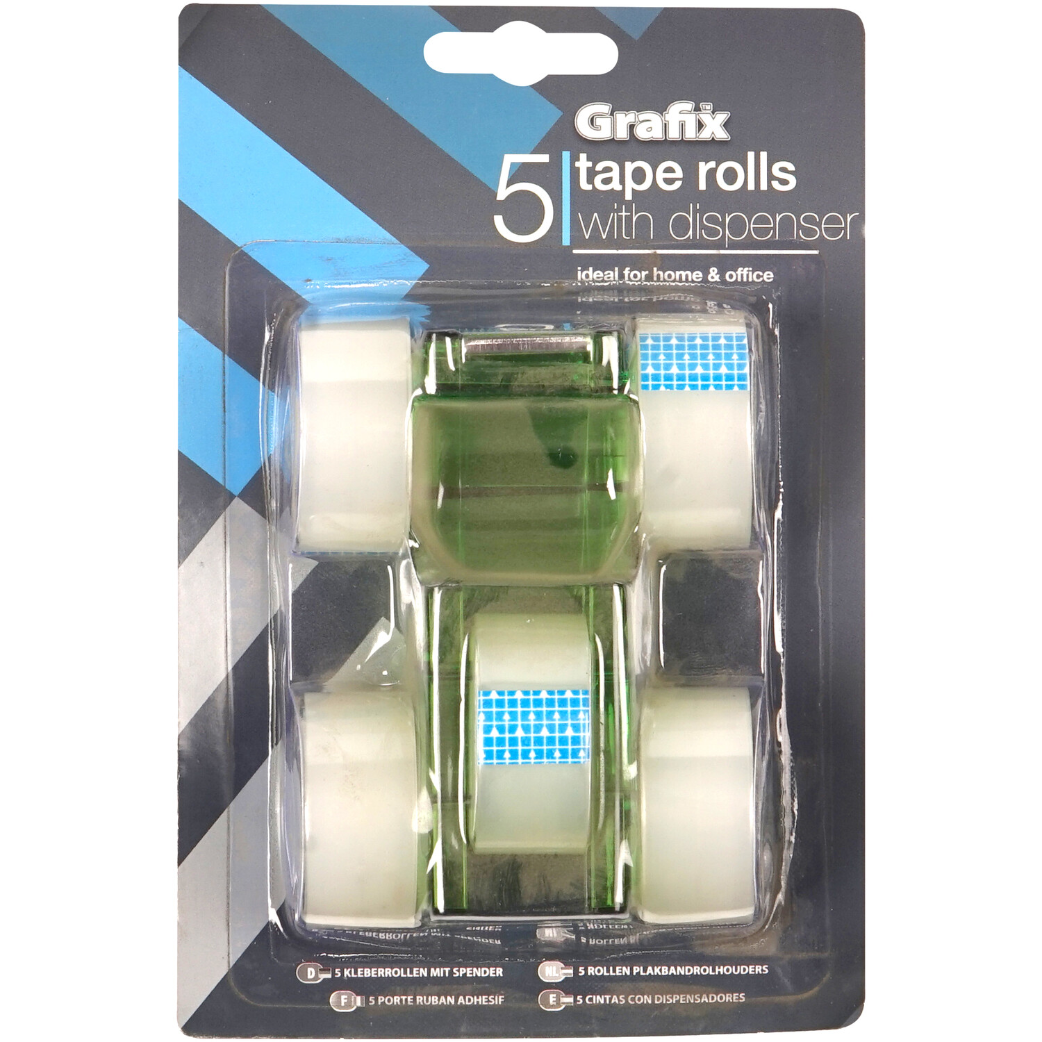 Pack of Five Tape with Dispenser Image
