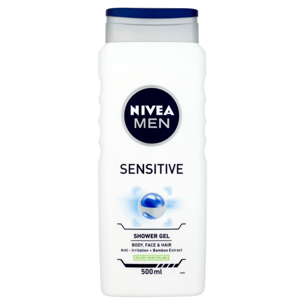 Nivea Men Sensitive Shower Gel 500ml Image 1