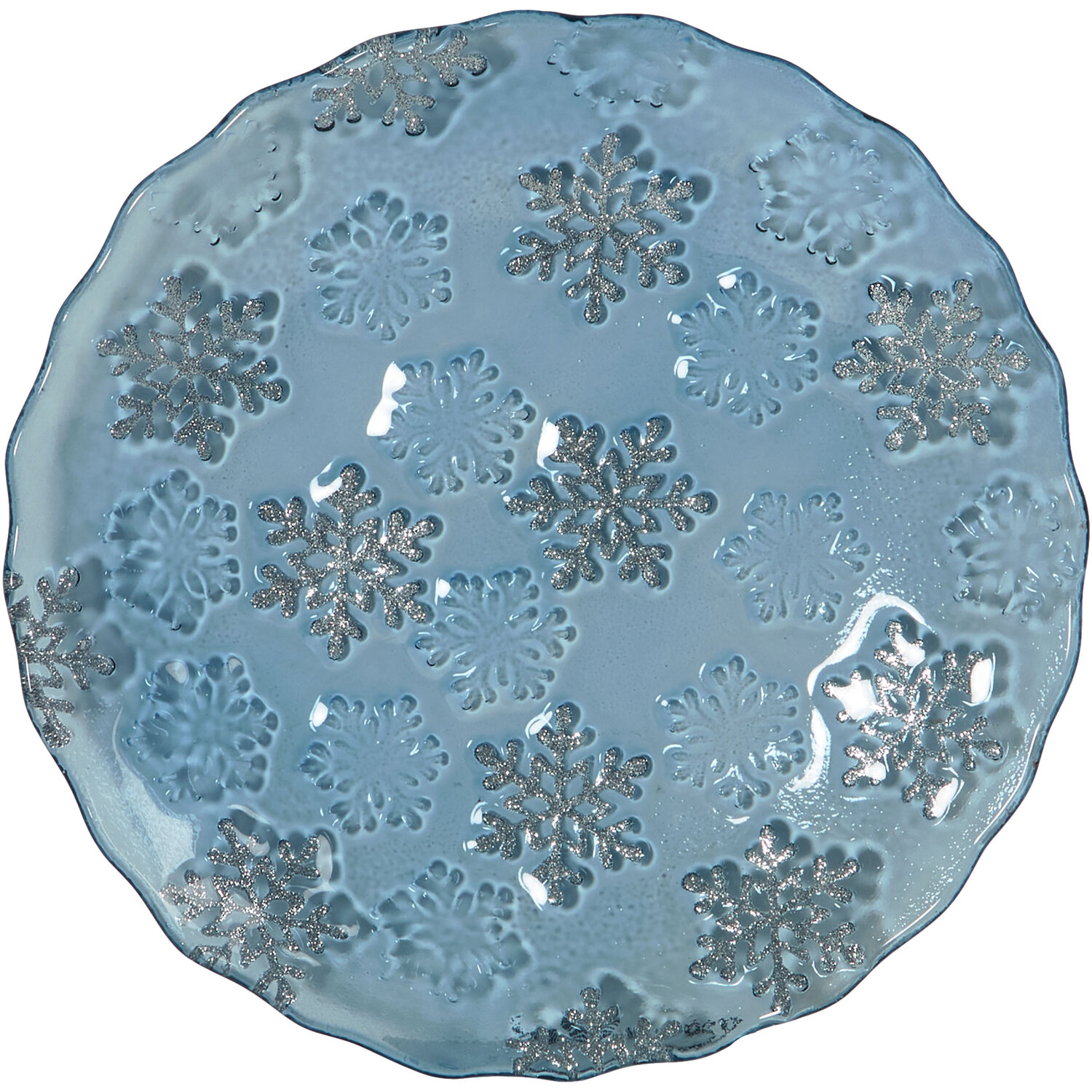 Snowflake Trinket Dish - Blue Image 3