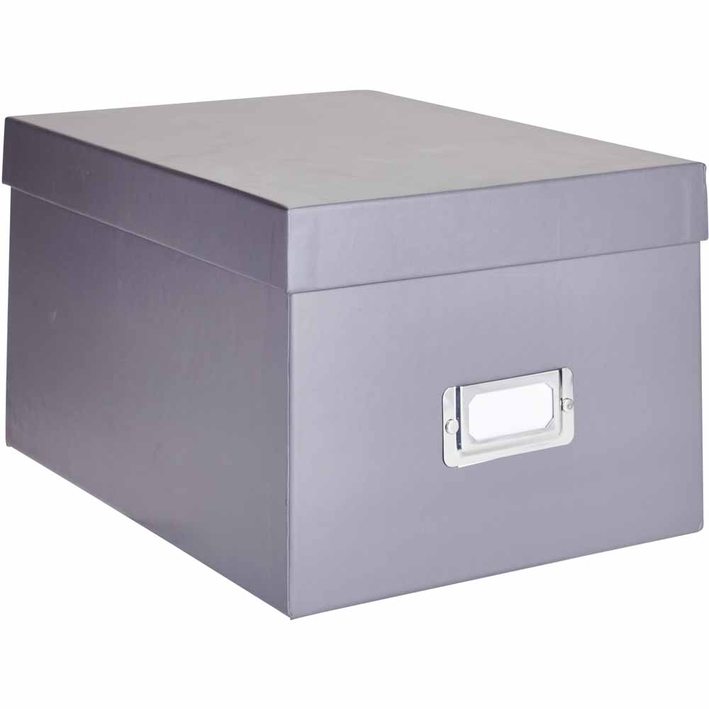 Wilko Grey Storage Box Image 1