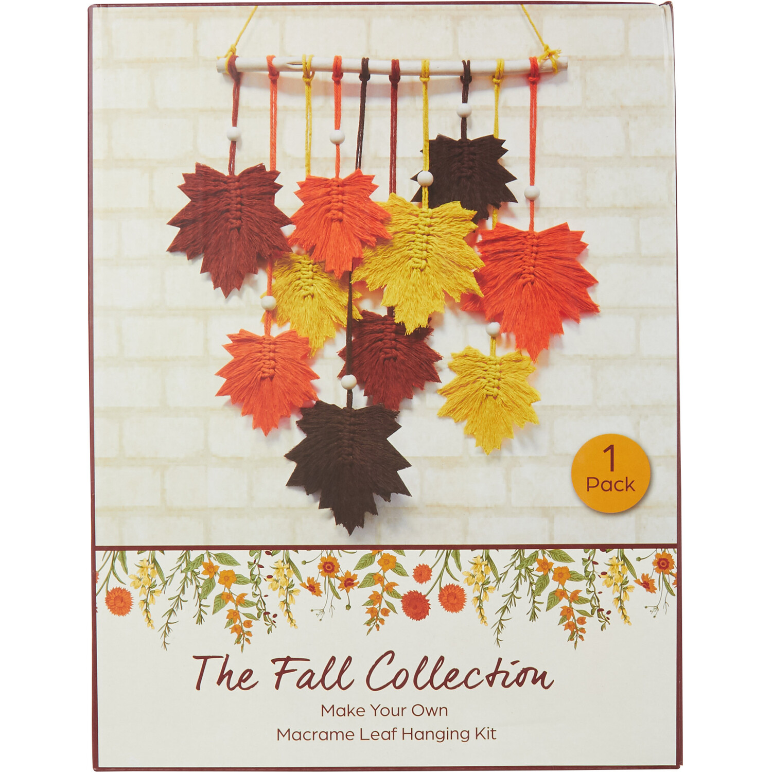 The Fall Collection Make Your Own Macrame Leaf Hanging Kit Image 1