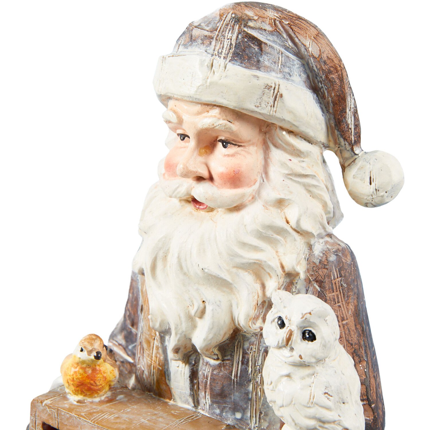 Wood Effect Santa Advent - Grey Image 3