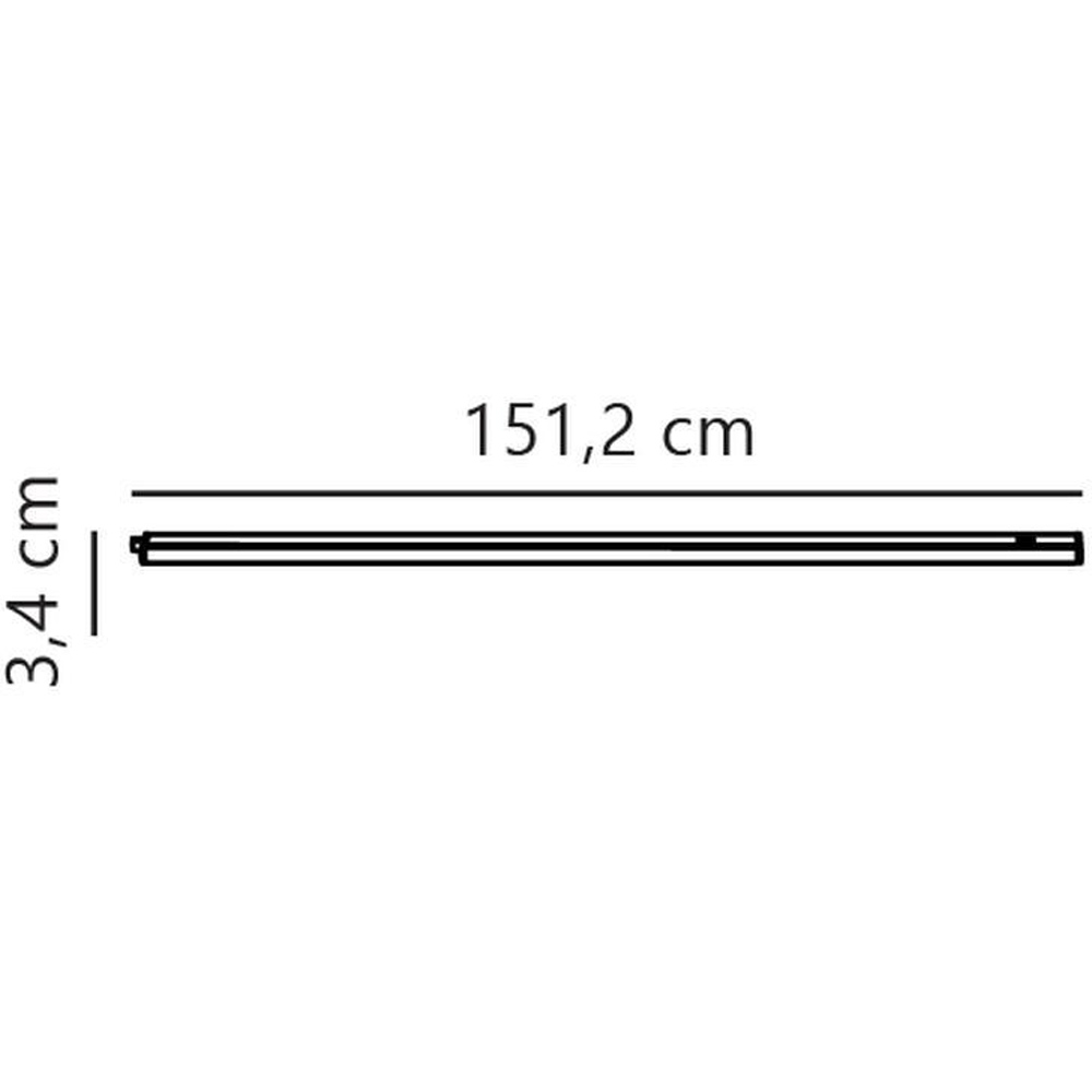 Nordlux Renton 150 1500 Lumens 2700K White LED Batten Fitting Light Image 4