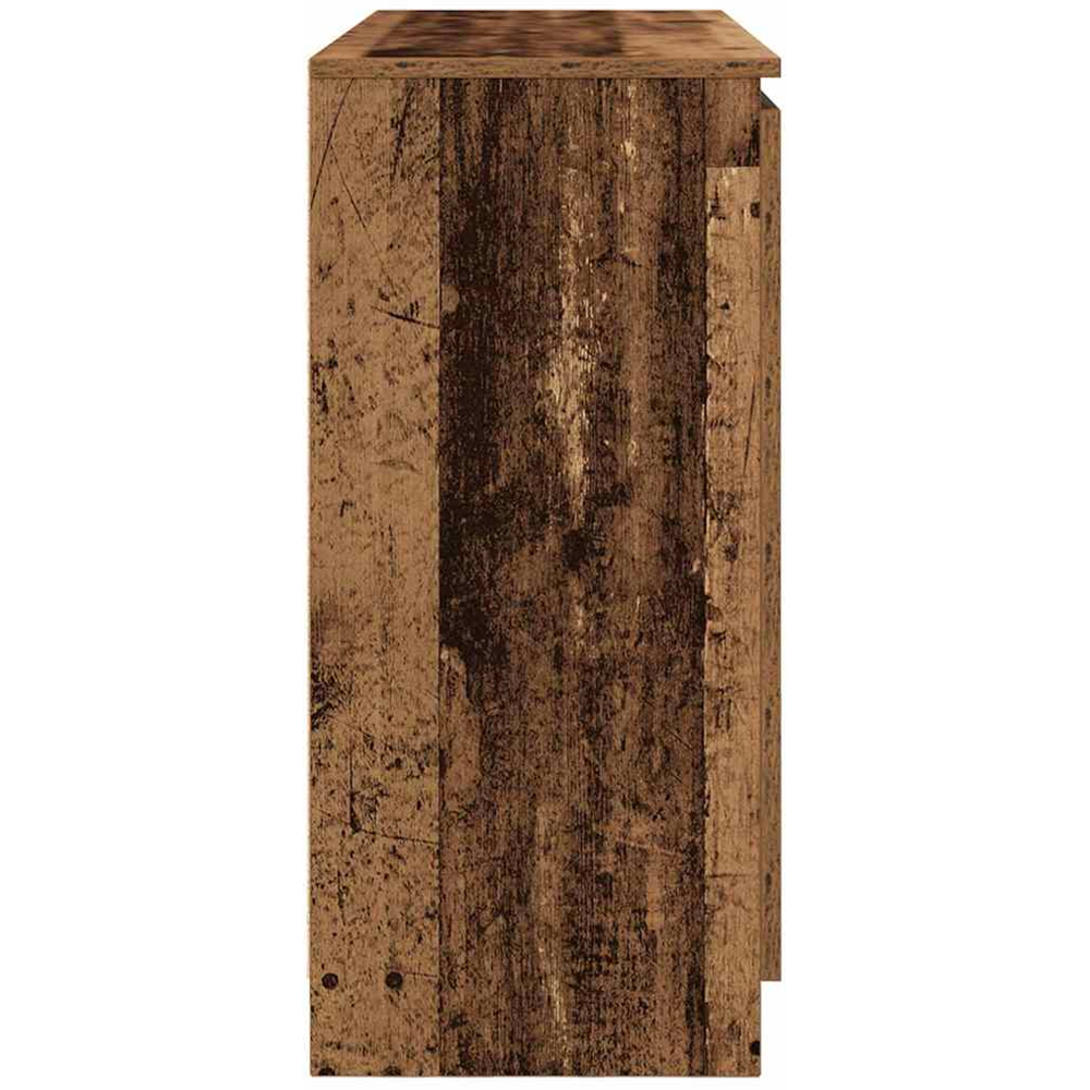 vidaXL 2 Door 4 Drawer Old Wood Sideboard Image 6