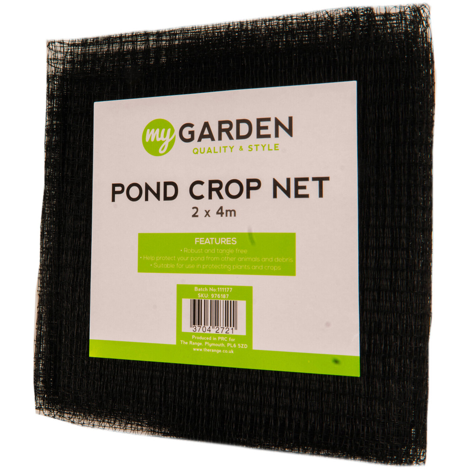PE Pond Crop Net Black Image 2
